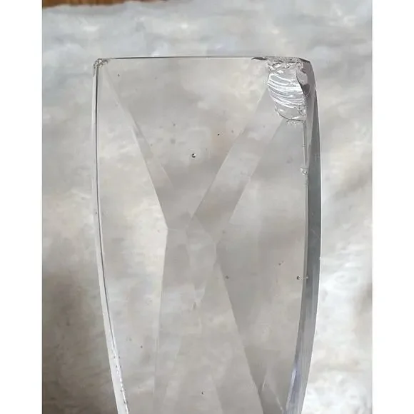 Set of 2 Crystal Lead Cut Clear Glass Perfume Bottles with Stoppers Vanity Decor - Picture 8 of 16